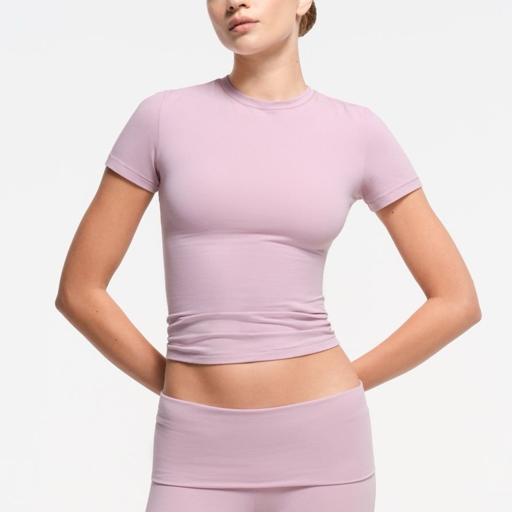 skims cotton jersey top in dusk